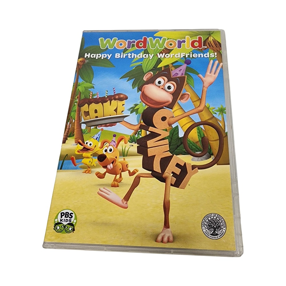 WordWorld Happy Birthday WordFriends! DVD PBS‎ Kids Educational Phonics 2008